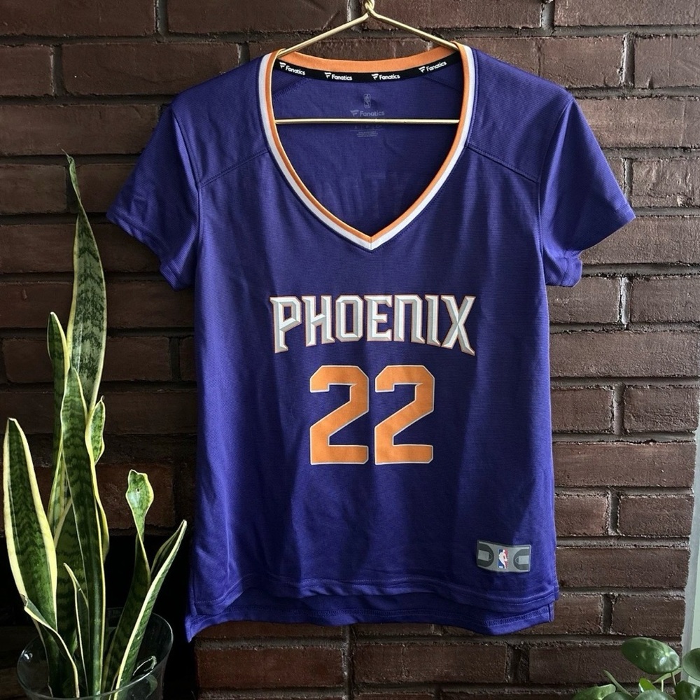 Phoenix Suns Ayton #22 Fanatics Women’s Jersey Shirt Purple NBA Size M